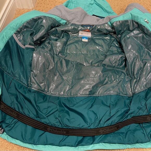 Columbia Powderhouse II Winter Ski Coat in Turquoise - S - Picture 9 of 14